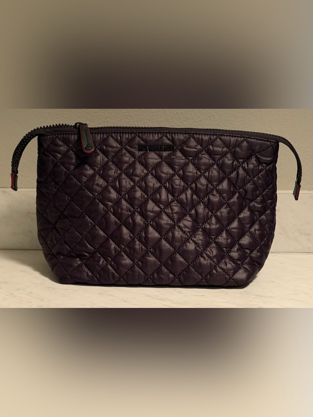 MZ Wallace Zoey Large Zip Pouch - Black